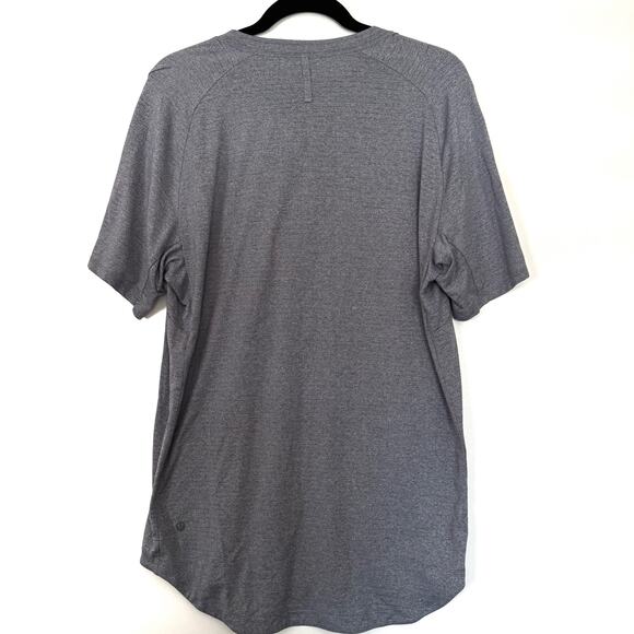 LULULEMON Men’s Blue Better Everyday Short Sleeve Shirt Large - Picture 2 of 5